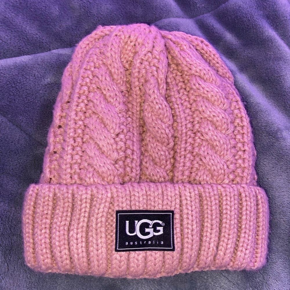 Pink Ugg Beanie